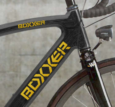 Personaliza a tua bicicleta com os logos mais cool do mercado. Este fantástico autocolante decorativo para bicicletas com o logotipo da Boxxer.