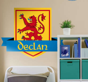 Scottish Coat of Arms Customisable Wall Sticker - TenStickers