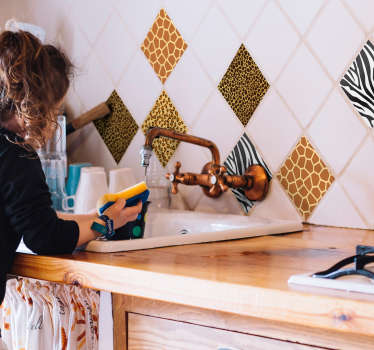 Ainutlaatuinen eläinpainatus laattatarra - Tenstickers