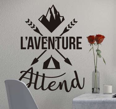 Stickers Monde l'Aventure vous Attends - TenStickers