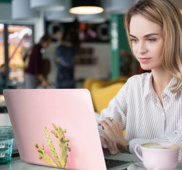 Wild Cactus Laptop Sticker - TenStickers