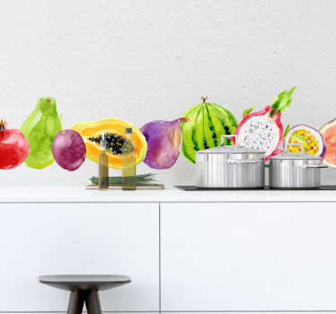 Sticker Fruits Tropicaux - TenStickers