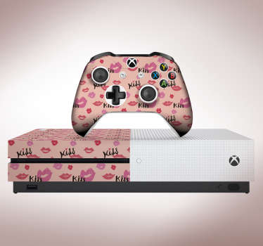 Lippen küssen rosa xbox aufkleber - TenStickers