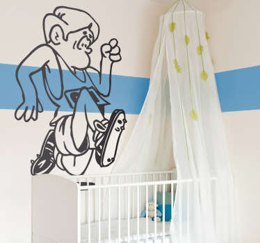 Energetic Runner Figure wall sticker - TenStickers