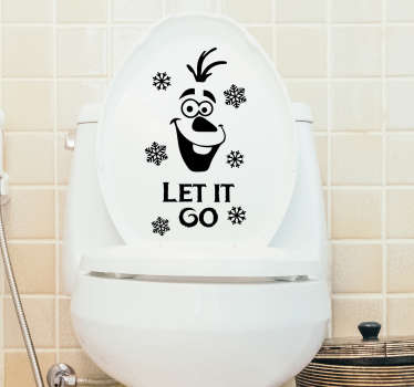 Let it Go Toilet Sticker - TenStickers