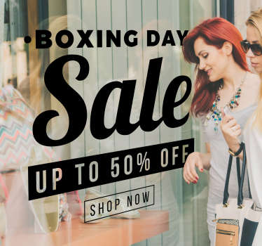 可自定义的节礼日展示窗贴纸 - TenStickers