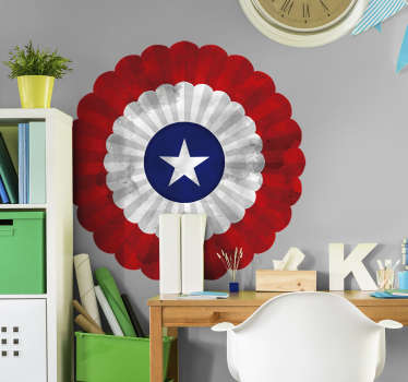 Pegatina bandera Escarapela de chile - TenVinilo