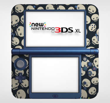 Skull Nintendo Skin Sticker - TenStickers