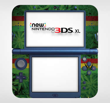 Marijuana Nintendo Skin Sticker - TenStickers