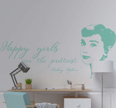 Furnish your home with this inspiring and uplifting quote from Audrey Hepburn! Choose your size.
