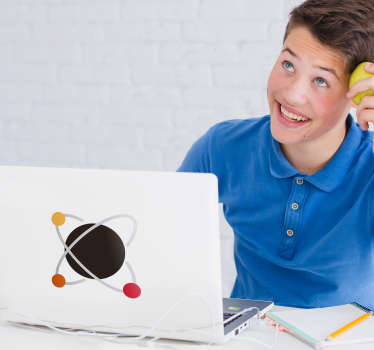 Atom Laptop Sticker - TenStickers