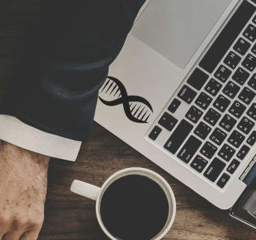 Dna laptop klistermærke - TenStickers