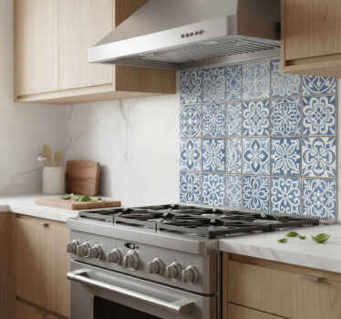 Wandtattoo küche marokkanische fliesen - TenStickers