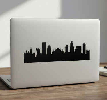 Sticker macbook silhouette d'anvers - TenStickers