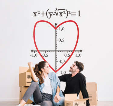 Love Equation Wall Sticker - TenStickers