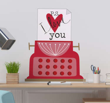 Ps i love you sticker de perete - TenStickers