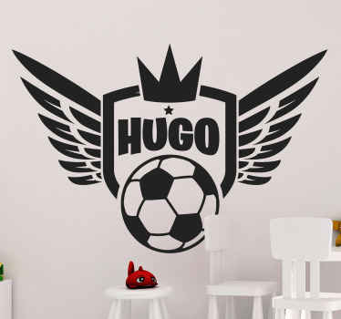 Autocolante de parede infantil Rei do Futebol - TenStickers