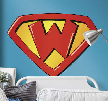 Decorate your wall with this fantastic wall art sticker - A perfect piece of home decor for anyone who loves the letter W! Anti-bubble vinyl.