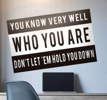 Decorate your wall with this fantastic motivational quote from the Notorious BIG! Perfect for bedrooms across the world! Personalised stickers.