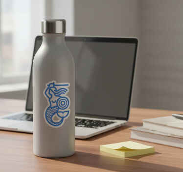 Naklejka na ścianę ikony syrenka warszawska - TenStickers