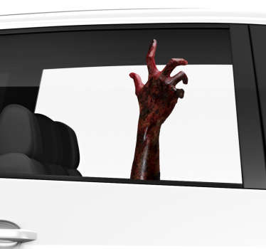 Zombie hand autofenster aufkleber - TenStickers