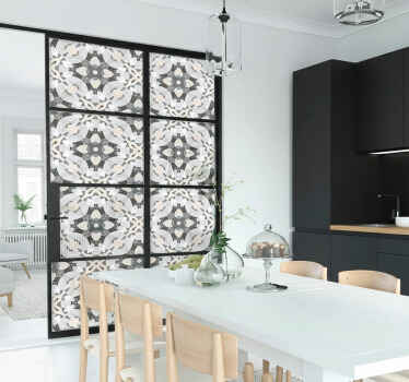 Vinilo para cristal ventana patrón cuadrado ilusorio - TenVinilo