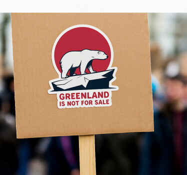 Wallsticker dyr grønland protestisbjørn - TenStickers
