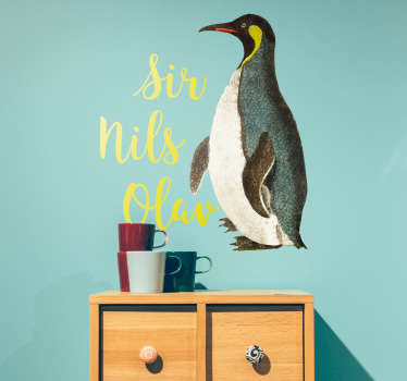 Sir nils olav kids 'room wall sticker - Tenstickers