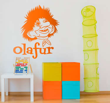 Personlig troll barn vegg klistremerke - Tenstickers