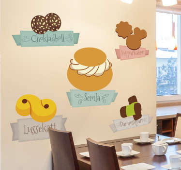 Svensk recept mat mat klistermärke - Tenstickers