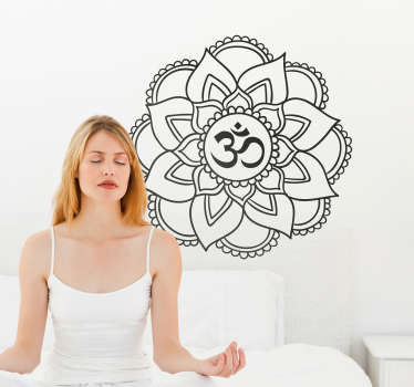 Mandala Yoga Shala Wandaufkleber - TenStickers