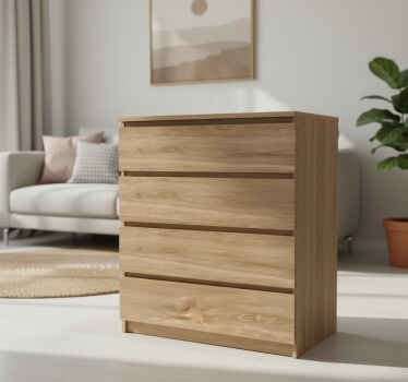 Furniture sticker oak wood - TenStickers