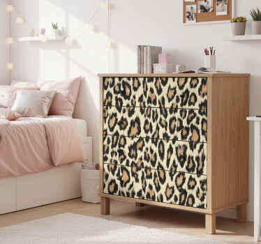 Leopard print furniture sticker - TenStickers