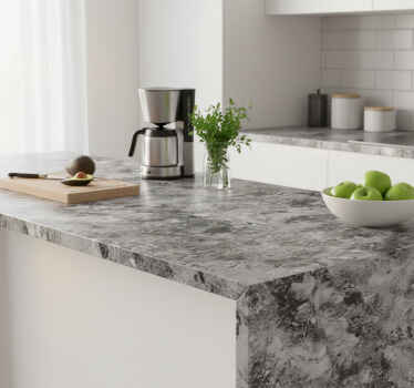 Gray marble furniture sticker - TenStickers