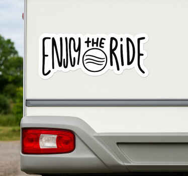 Campervan decal enjoy the journey - TenStickers