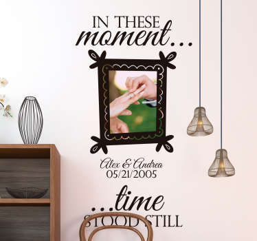 벽에 시간 정지 프레임 스티커 - TenStickers