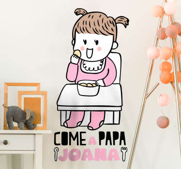 Autocolantes personalizáveis come a papa - TenStickers