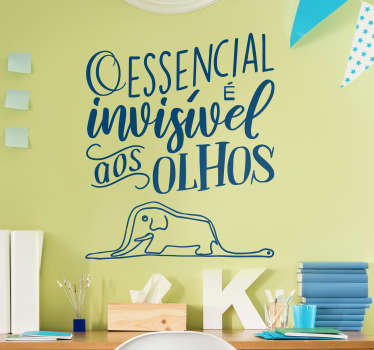 Autocolantes com texto frase principezinho - TenStickers