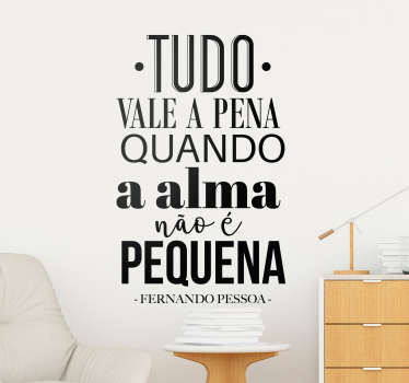 Autocolantes quarto de dormir tudo vale a pena - TenStickers