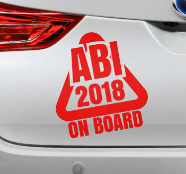 Motorrad Aufkleber Abi on Board - TenStickers