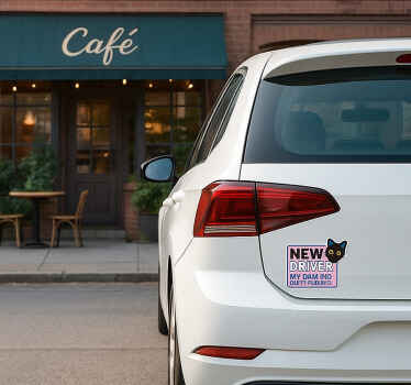 자동차 용 스티커 귀여운 새 운전자를 위한 재미있는 디자인 - TenStickers