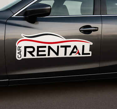 Car sticker luxury car rental - TenStickers