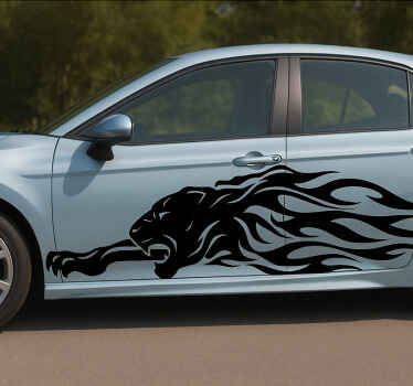 Sticker voiture panthère noire - TenStickers