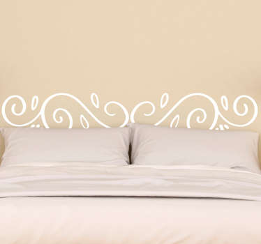 Vinilo cabecero cama modernista - TenVinilo