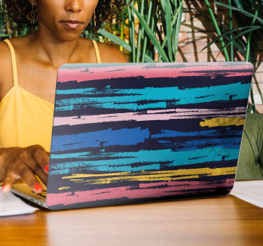 Minimalistyczna naklejka dekoracyjna na laptopa - TenStickers