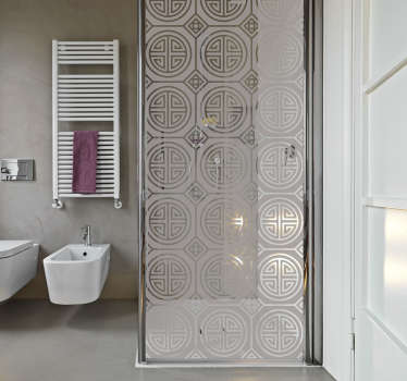 Sticker Paroi de Douche Motifs orientaux - TenStickers