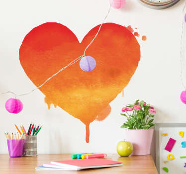 Graffiti Heart Wall Sticker - TenStickers