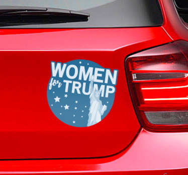 Women for Trump Car Sticker - TenStickers