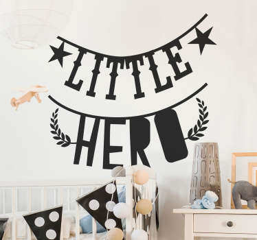 Little Hero Bedroom Sticker - TenStickers