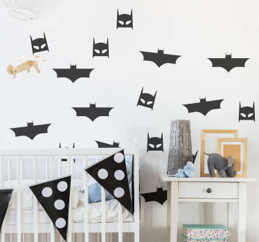 Pay homage to the magic of Batman with this fantastic collection of superhero themed bedroom wall stickers! Easy to apply.